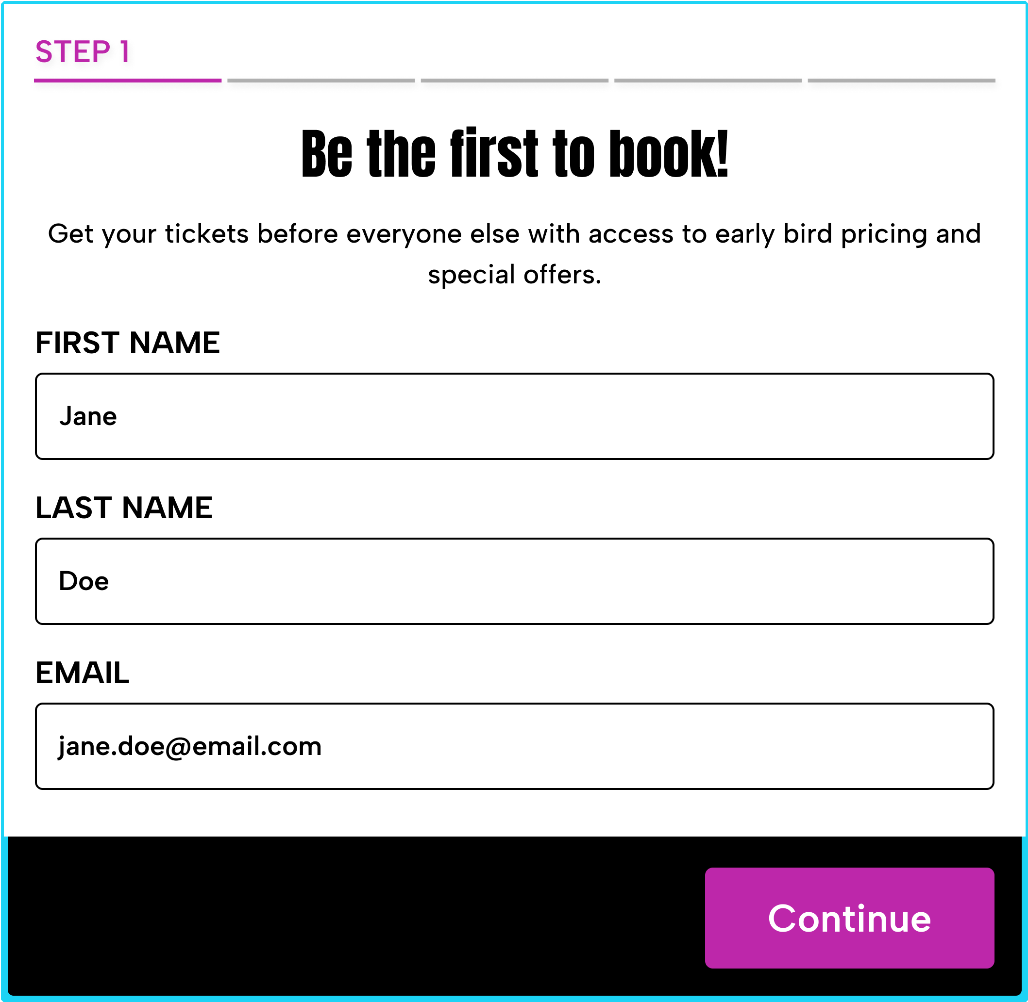 TickX Signup Pre-Sale Survey