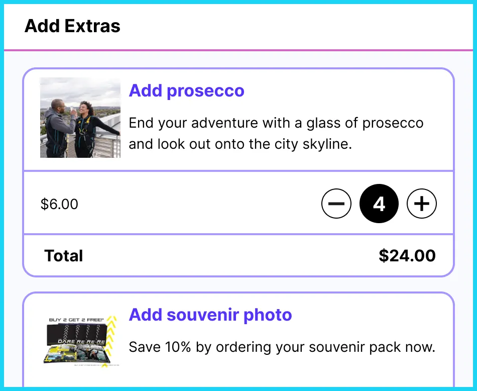 PostRev TickX  Add-ons and merchandise