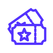 ticketing system icon square