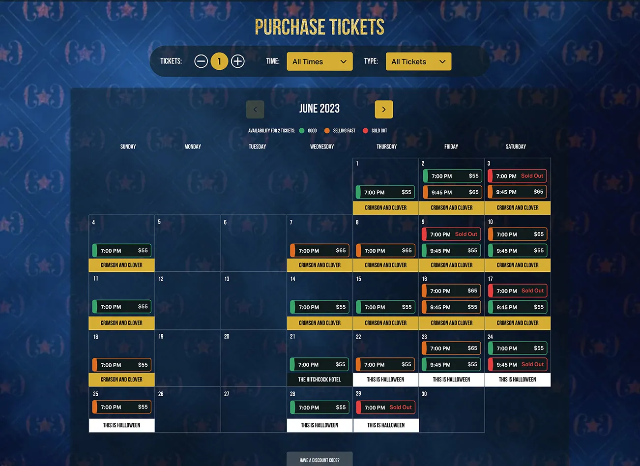 CAN CAN CABARET TickX Booking Flow