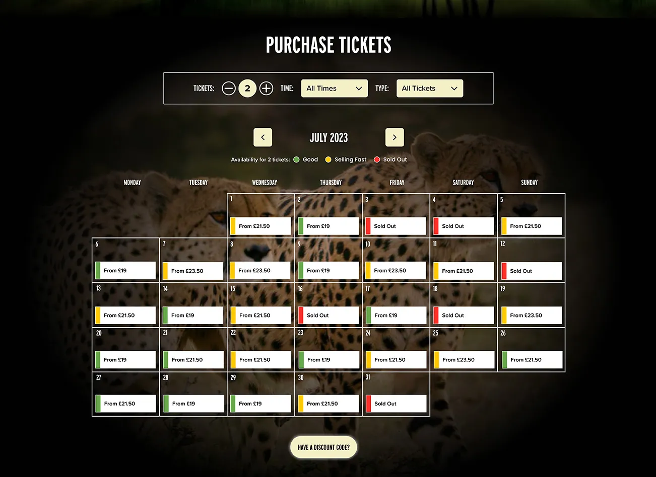 TickX Booking Flow BBC Experience