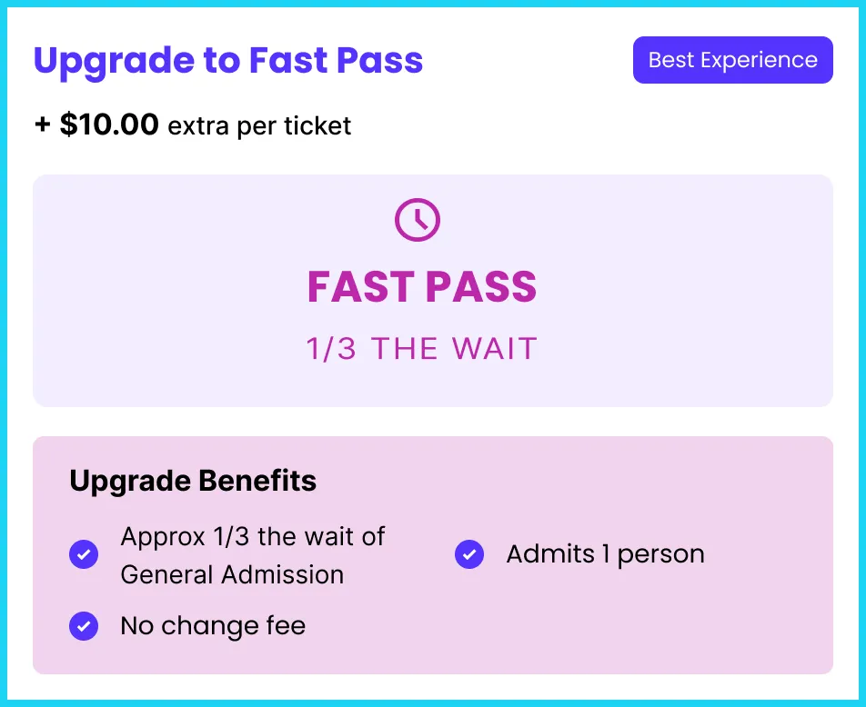 PostRev TickX ticket upgrade options