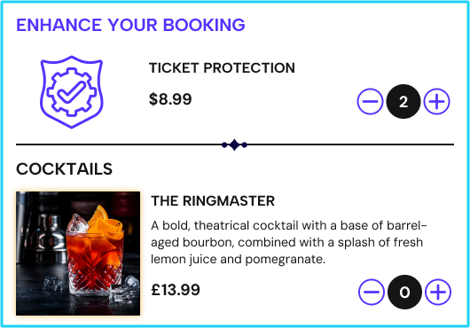 TickX ticket booking add-on