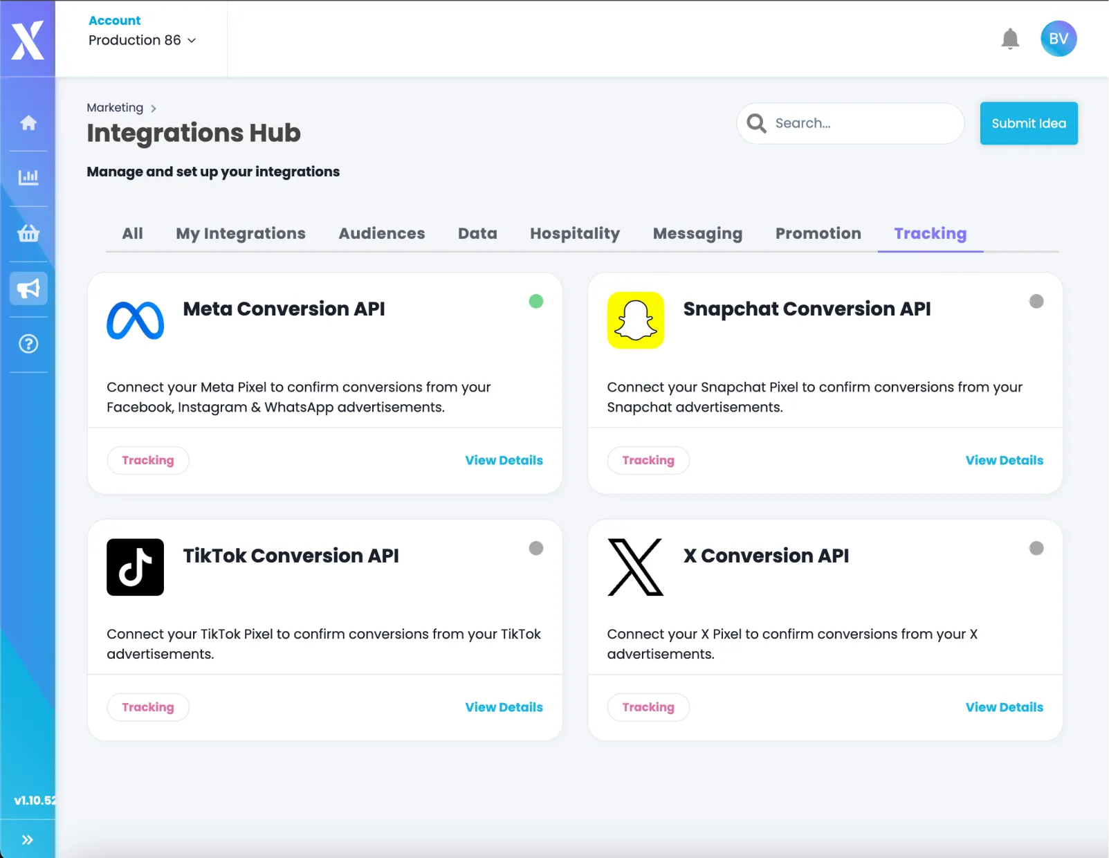 integrations Hub TickX