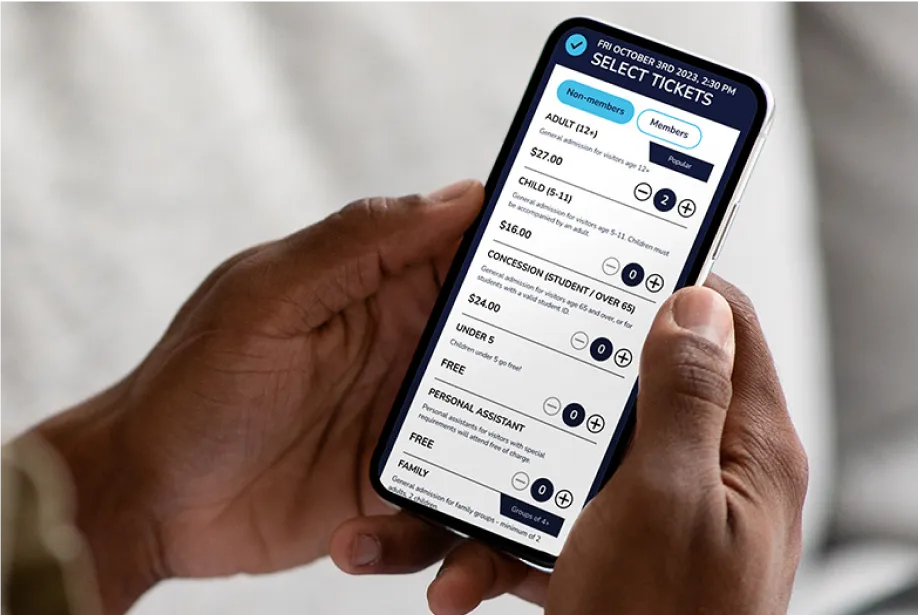 mobile ticket buying experience TickX
