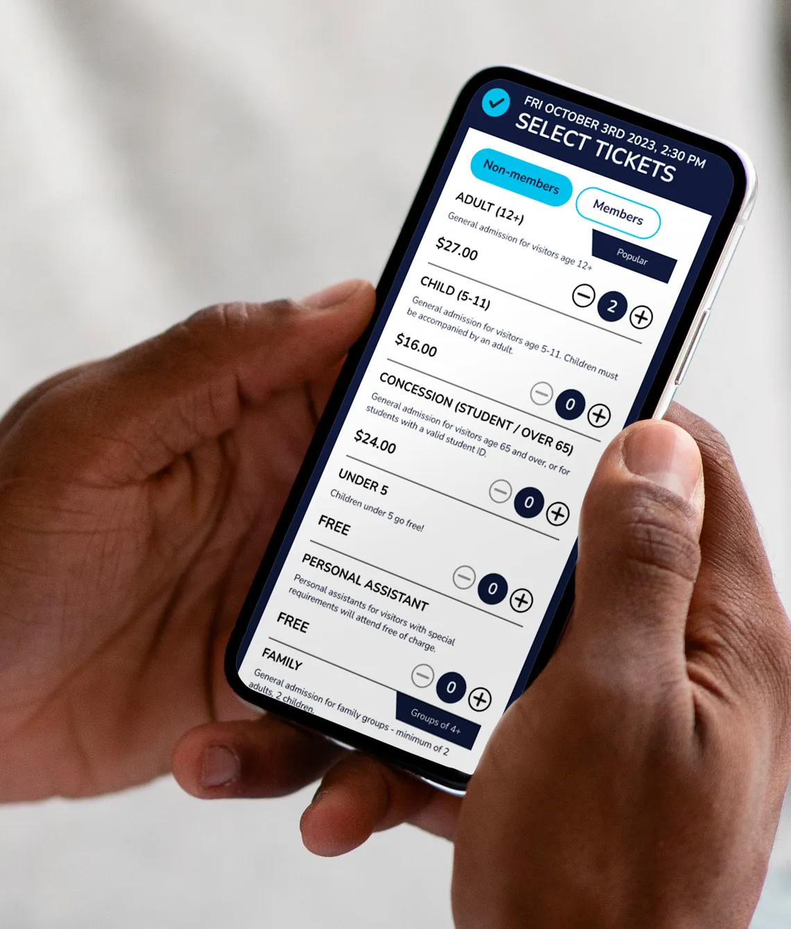 mobile ticket buying experience TickX