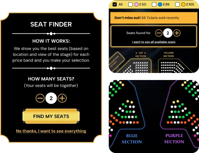 best seat finder TickX